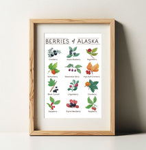 Load image into Gallery viewer, Berries of Alaska Watercolor Art Print