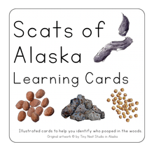 Load image into Gallery viewer, Scats of Alaska Learning Cards