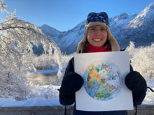 Load image into Gallery viewer, Phenology Wheel Art Print: A Year in Alaska