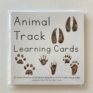 Animal Track Learning Cards