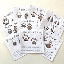 Load image into Gallery viewer, Animal Track Learning Cards: Digital Download