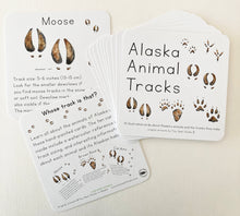 Load image into Gallery viewer, Alaska Animal Tracks Learning Cards