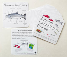 Load image into Gallery viewer, Salmon Life Cycle Learning Cards