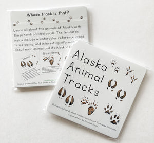Alaska Animal Tracks Learning Cards