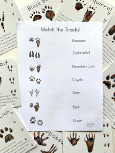 Animal Tracks Matching Game Digital Download
