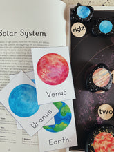 Load image into Gallery viewer, Solar System Flashcards and Mini-Poster: Digital Download