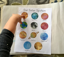 Load image into Gallery viewer, Solar System Flashcards and Mini-Poster: Digital Download