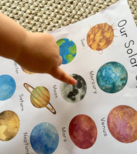 Load image into Gallery viewer, Solar System Flashcards and Mini-Poster: Digital Download