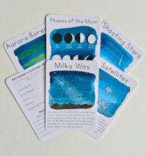 Load image into Gallery viewer, Exploring the Night Sky for Kids Learning Cards