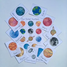 Load image into Gallery viewer, Solar System Flashcards and Mini-Poster: Digital Download