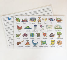 Load image into Gallery viewer, Writeable ABC Placemat for Kids