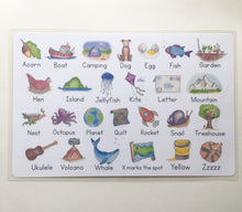 Load image into Gallery viewer, Writeable ABC Placemat for Kids