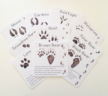Load image into Gallery viewer, Alaska Animal Tracks Learning Cards: Digital Download