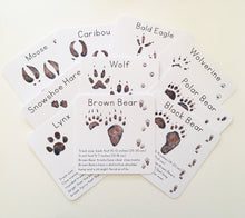 Load image into Gallery viewer, Alaska Animal Tracks Learning Cards