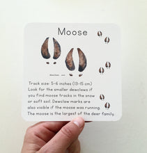 Load image into Gallery viewer, Alaska Animal Tracks Learning Cards: Digital Download