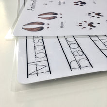 Load image into Gallery viewer, Alaska Animal Track Writeable Placemat