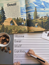 Load image into Gallery viewer, Alaska Animal Track Writeable Placemat