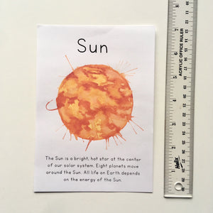 Solar System Cards: Digital Download