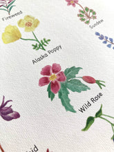 Load image into Gallery viewer, Flowers of Alaska Watercolor Art Print
