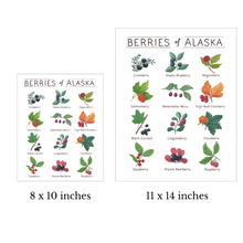 Load image into Gallery viewer, Berries of Alaska Watercolor Art Print
