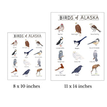 Load image into Gallery viewer, Birds of Alaska Watercolor Art Print

