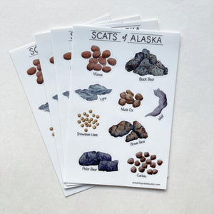 Scats of Alaska Sticker Sheet