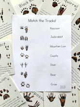 Load image into Gallery viewer, Animal Tracks Matching Game Digital Download
