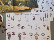 Load image into Gallery viewer, Alaska Animal Track Writeable Placemat
